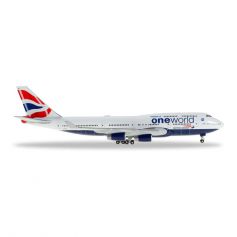 HERPA BRITISH AIRWAYS BOEING 747-400 "ONEWORLD" 1/500